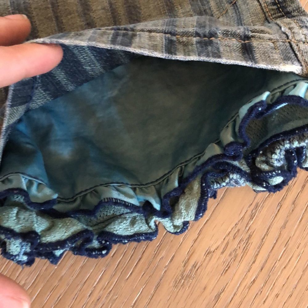 Cakewalk Wide Leg Ruffle Bottom Jeans, Girls 4 - Picture 6 of 7